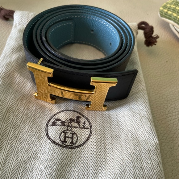 Hermes reversible womens belt